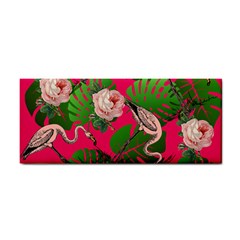 Flamingo Floral Pink Hand Towel by snowwhitegirl