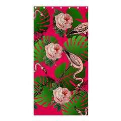 Flamingo Floral Pink Shower Curtain 36  X 72  (stall)  by snowwhitegirl