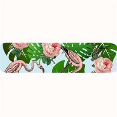 Flamingo Floral Blue Large Bar Mats by snowwhitegirl