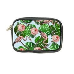 Flamingo Floral Blue Coin Purse