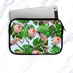 Flamingo Floral Blue Apple Ipad Mini Zipper Cases by snowwhitegirl