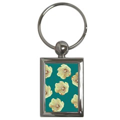 Teal Tulips Key Chains (rectangle)  by snowwhitegirl