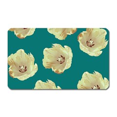 Teal Tulips Magnet (rectangular) by snowwhitegirl