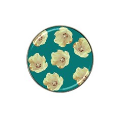 Teal Tulips Hat Clip Ball Marker