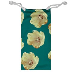 Teal Tulips Jewelry Bag by snowwhitegirl