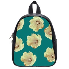 Teal Tulips School Bag (small) by snowwhitegirl