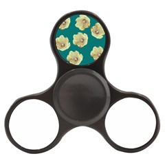 Teal Tulips Finger Spinner by snowwhitegirl