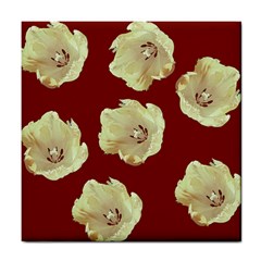 Red Tulips Tile Coasters