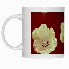 Red Tulips White Mugs