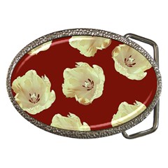 Red Tulips Belt Buckles