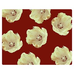 Red Tulips Double Sided Flano Blanket (medium)  by snowwhitegirl