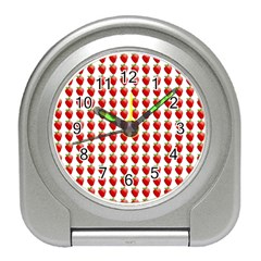 Strawberries Travel Alarm Clock by snowwhitegirl