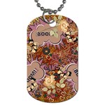 Pinup Floral Dog Tag (One Side) Front