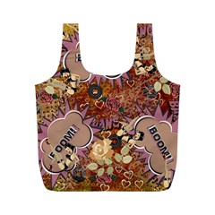 Pinup Floral Full Print Recycle Bag (m) by snowwhitegirl