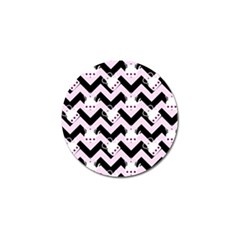 Pink Teapot Chevron Golf Ball Marker (4 Pack) by snowwhitegirl