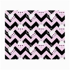 Pink Teapot Chevron Small Glasses Cloth (2-side) by snowwhitegirl