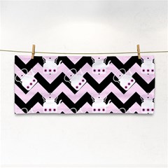 Pink Teapot Chevron Hand Towel by snowwhitegirl