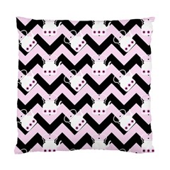 Pink Teapot Chevron Standard Cushion Case (one Side) by snowwhitegirl