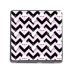 Pink Teapot Chevron Memory Card Reader (square 5 Slot) by snowwhitegirl