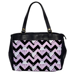 Pink Teapot Chevron Oversize Office Handbag by snowwhitegirl