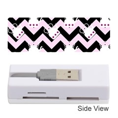 Pink Teapot Chevron Memory Card Reader (stick) by snowwhitegirl