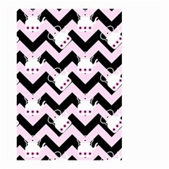 Pink Teapot Chevron Small Garden Flag (two Sides) by snowwhitegirl