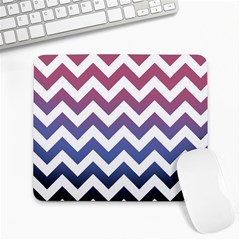 Pink Blue Black Ombre Chevron Large Mousepads by snowwhitegirl