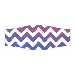 Pink Blue Black Ombre Chevron Stretchable Headband by snowwhitegirl