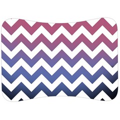 Pink Blue Black Ombre Chevron Velour Seat Head Rest Cushion by snowwhitegirl