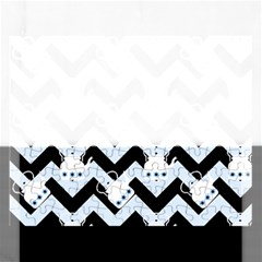 Blue Teapot Chevron Rectangular Jigsaw Puzzl by snowwhitegirl