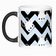 Blue Teapot Chevron Morph Mugs by snowwhitegirl