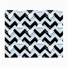 Blue Teapot Chevron Small Glasses Cloth (2-side) by snowwhitegirl