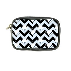 Blue Teapot Chevron Coin Purse