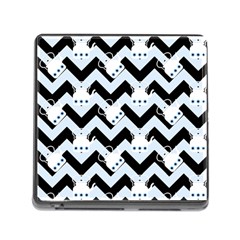 Blue Teapot Chevron Memory Card Reader (square 5 Slot) by snowwhitegirl