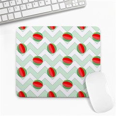 Watermelon Chevron Green Large Mousepads by snowwhitegirl