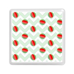 Watermelon Chevron Green Memory Card Reader (square) by snowwhitegirl