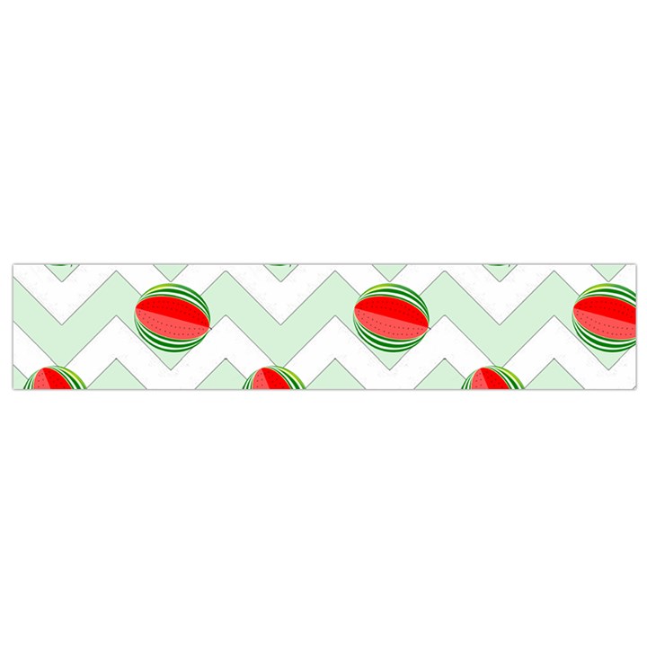 Watermelon Chevron Green Small Flano Scarf