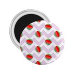 Watermelon Chevron 2.25  Magnets Front