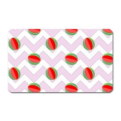 Watermelon Chevron Magnet (rectangular) by snowwhitegirl