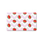 Watermelon Chevron Magnet (Name Card) Front