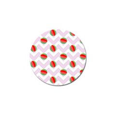 Watermelon Chevron Golf Ball Marker by snowwhitegirl