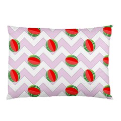 Watermelon Chevron Pillow Case by snowwhitegirl