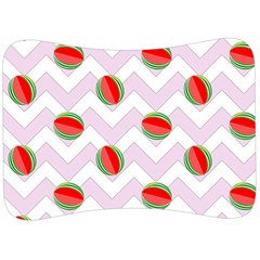 Watermelon Chevron Velour Seat Head Rest Cushion