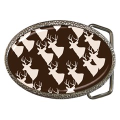 Brown Deer Pattern Belt Buckles