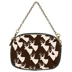 Brown Deer Pattern Chain Purse (two Sides) by snowwhitegirl