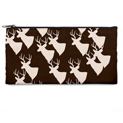 Brown Deer Pattern Pencil Cases