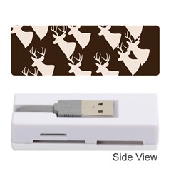 Brown Deer Pattern Memory Card Reader (stick) by snowwhitegirl