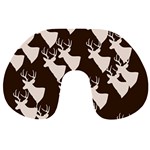 Brown Deer Pattern Travel Neck Pillows Front