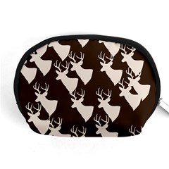 Brown Deer Pattern Accessory Pouch (medium)