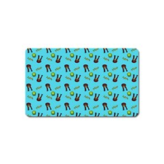 School Girl Pattern Blue Magnet (name Card) by snowwhitegirl